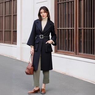 收腰西装 丽新折扣女装 年轻都市女性长款 系列25秋冬新款 外套 P飘