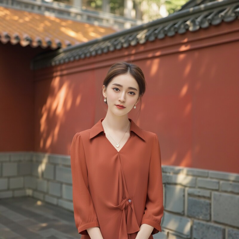 秋冬装清纯浪漫高级感衬衫