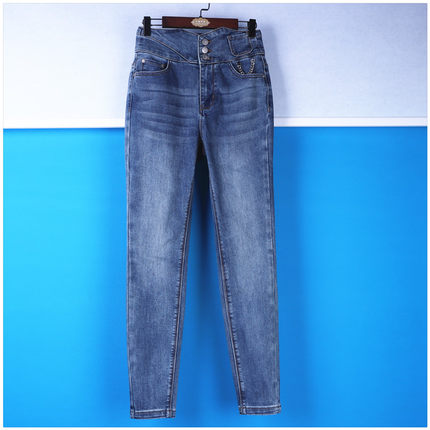 丽新折扣女装 P飘 系列25秋冬新款年轻都市女性磨白小脚牛仔裤136