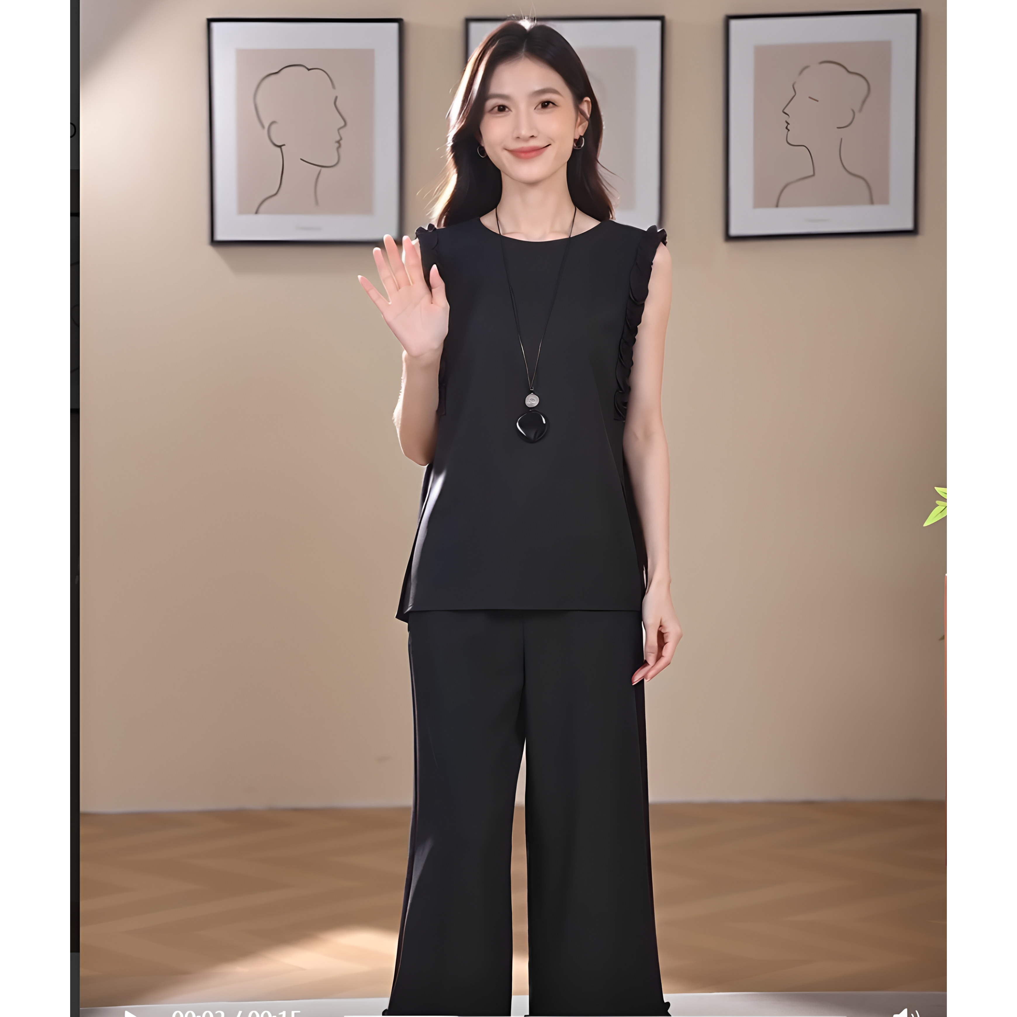 M魅系列26秋女士休闲裤5536