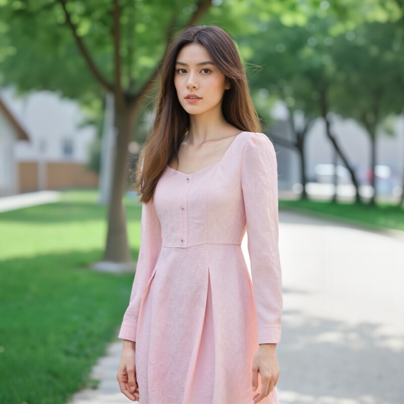清纯浪漫雅致如花连衣裙