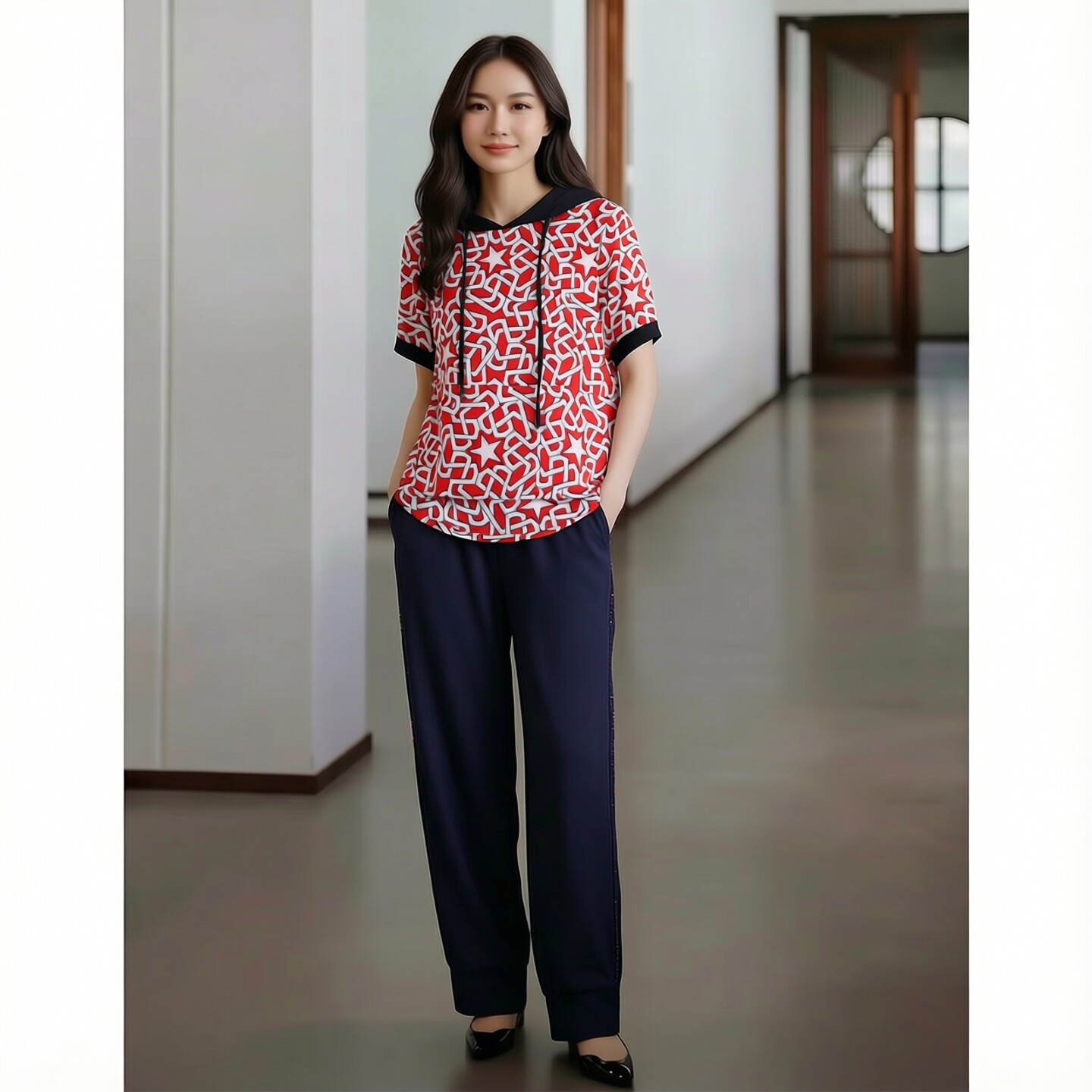 二三线品牌撤柜夏季女装两件套
