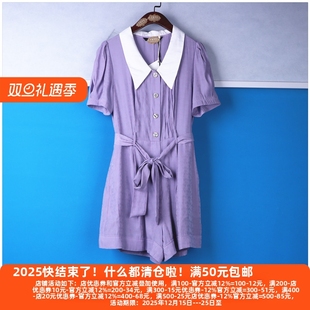 X笑系列 休闲连体衣裤 25夏装 个性 独特轻松明快风格 丽新折扣女装