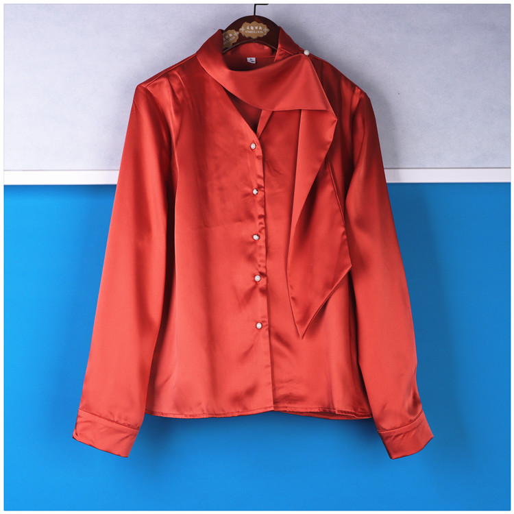 系列干练绸缎职业衬衫