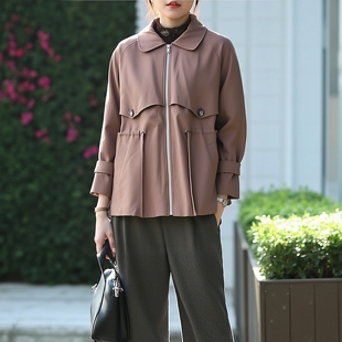 年轻都市女性仿貂绒皮草外套 系列25秋冬新款 丽新折扣女装 P飘