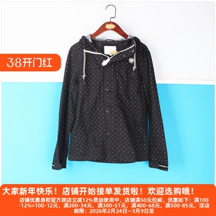 丽新折扣女装  Y以 系列 休闲青春青少年装大牌连帽闪点休闲外套