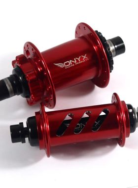 Onyx Pro Disc 竞速BMX花鼓 一对 红色