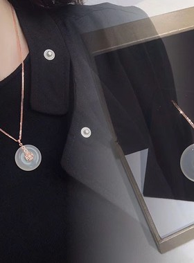 s925纯银女毛衣链长款玉髓翡翠