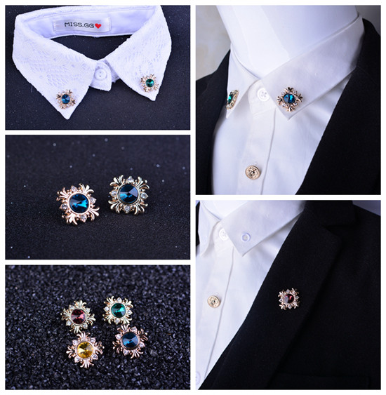 韩版水晶胸针胸花韩版小领针扣职业领花女士衬衫衣领夹男别针配饰,饰品/流行首饰/时尚饰品新,胸针,淘宝优惠券,粉丝福利购,淘宝优惠卷