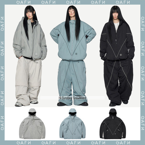 GAFH韩国小众品牌滑雪服潮牌时尚