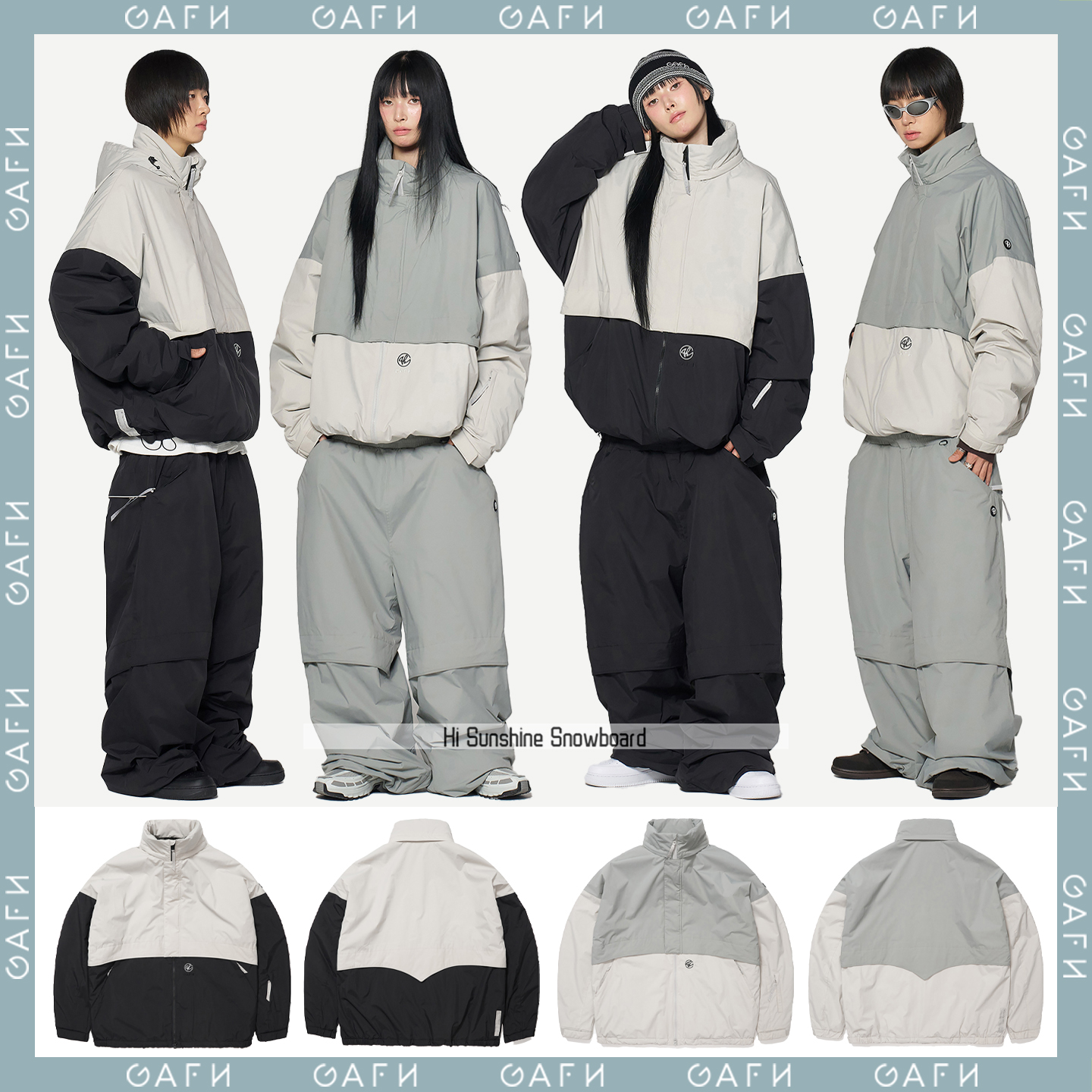 GAFH潮牌韩国滑雪服小众不撞衫