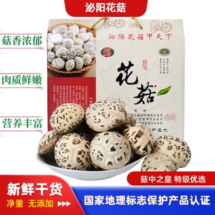 花菇干货特级新鲜香菇大花菇河南泌阳特产干香菇干货花菇送礼盒装