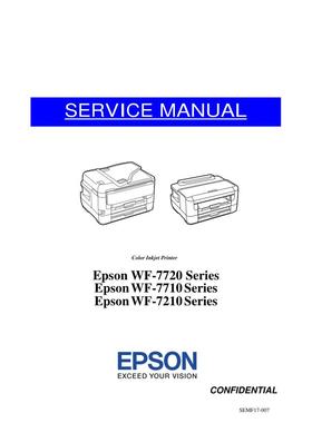 爱普生WF 7720 7710 7210 7728 7711喷墨打印机英文维修手册