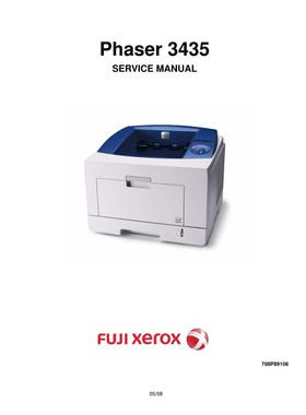 施乐 Phaser 3435 黑白机英文维修手册