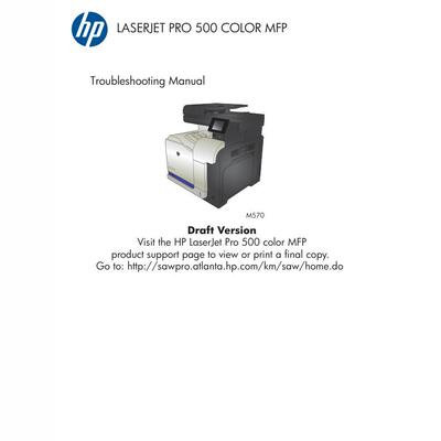惠普 Pro M500 M570 彩机英文故障手册