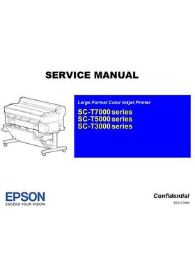 爱普生T3280 T5280 T7280 T3000 T5000绘图仪英文维修手册