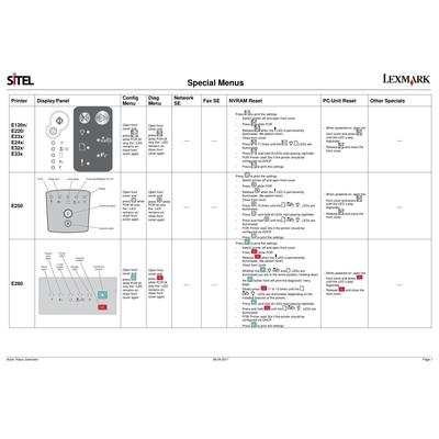 利盟 E260-E260D-E260DN SERIES  黑白机设置手册