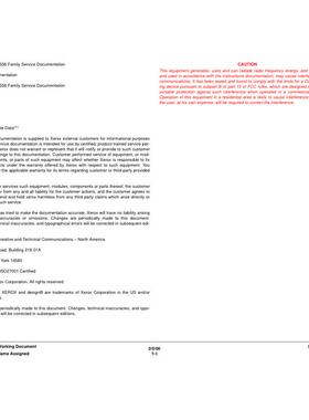 施乐 WC 7525 7530 7535 7545 7556 彩机英文维修手册