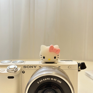 可爱粉色蝴蝶结猫咪热靴盖装 饰富士索尼佳能尼康奥林巴斯热靴盖