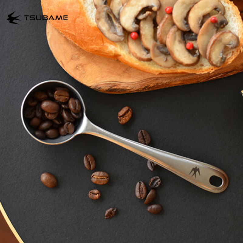 日本燕印TSUBAME咖啡豆定量勺 18-8不锈钢长柄咖啡粉匙茶叶可可粉