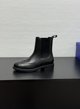 stacey winifred新品推荐 布洛克雕花/手工.牛皮.舒适女款短靴