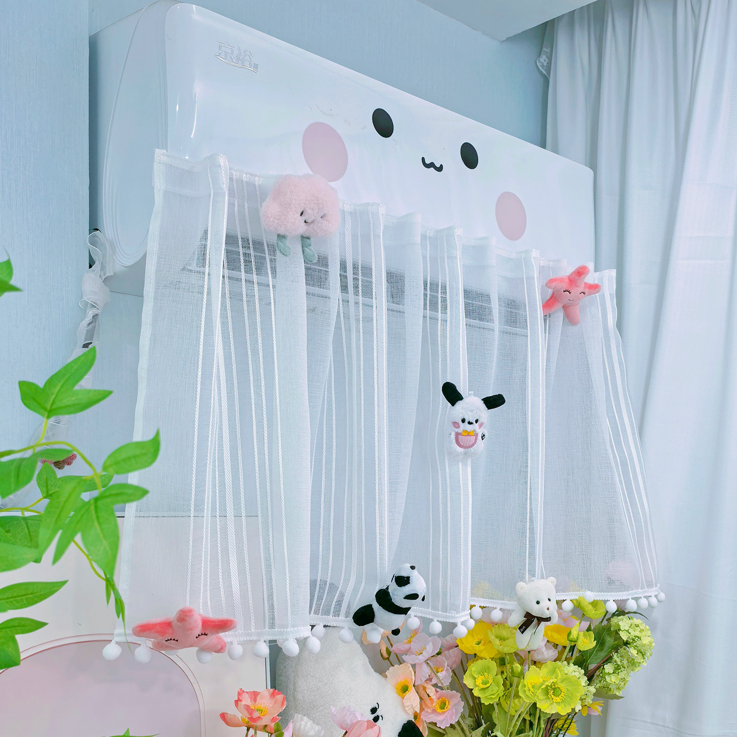 挂式空调挡风板通用防直吹导风出风口挡遮风空调挡风帘月子婴儿