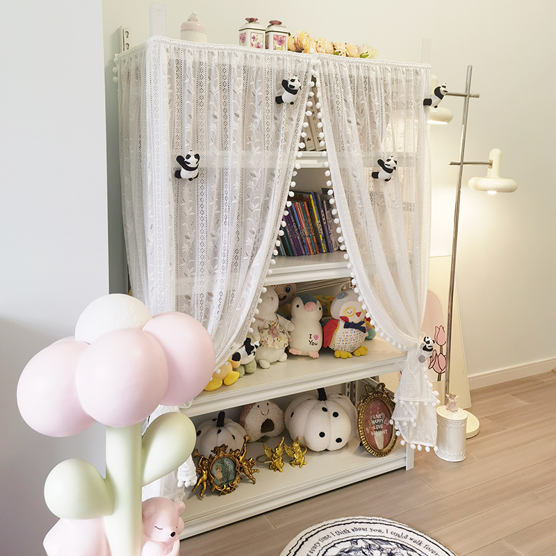 小公主房门帘书架挡灰帘防尘帘