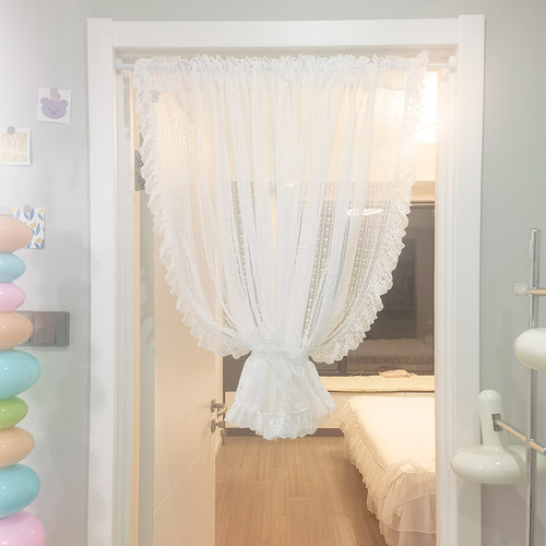 蕾丝门帘惠吉美梦隔断帘洛可可