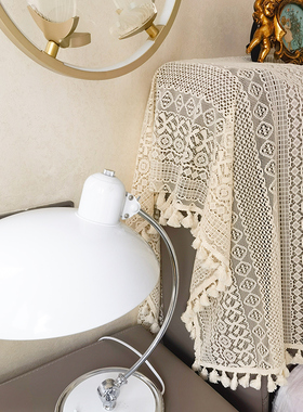 法式轻奢蕾丝镂空球球花边床头套罩床头套子全包靠背罩防尘罩盖巾