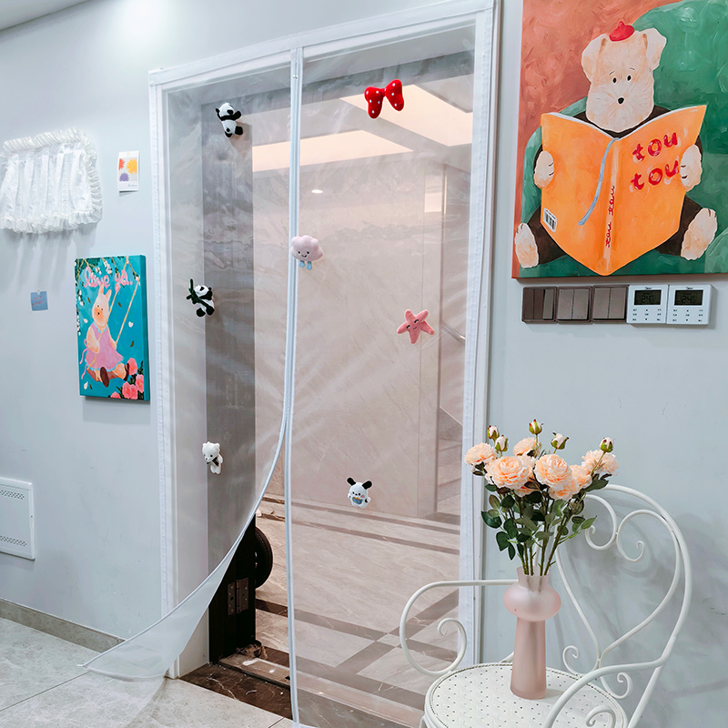 毛绒娃娃小挂件门帘防蚊2024新款