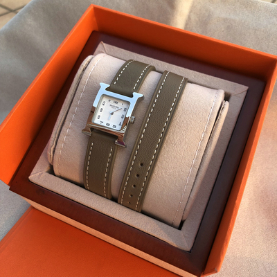 网红时尚epsom牛皮大象灰女表