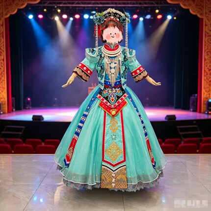 儿童演出服女出租快乐阳光彝族苗族哈尼族畲族侗族瑶族白族摩梭族