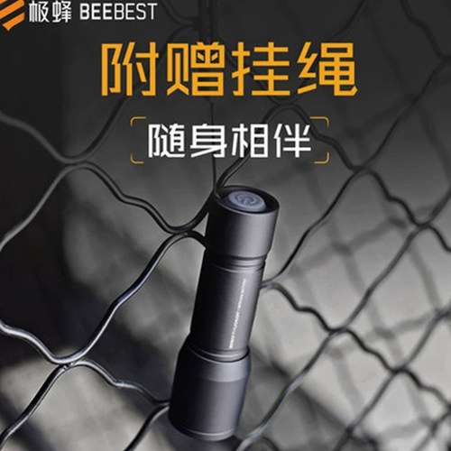 BeeBest极蜂随身手电筒精致便携家用户外小型随身超亮远射照明灯