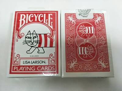 美國原裝進口 Bicycle Lisa Larson Playing card 條紋貓咪 撲克
