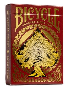 美國原裝進口 Bicycle Dragon Red 東方龍 紅色 花切收藏 撲克牌