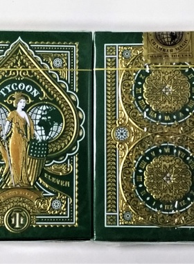 美國原裝進口 T11 Green Tycoon Playing Cards 綠色大亨 撲克牌