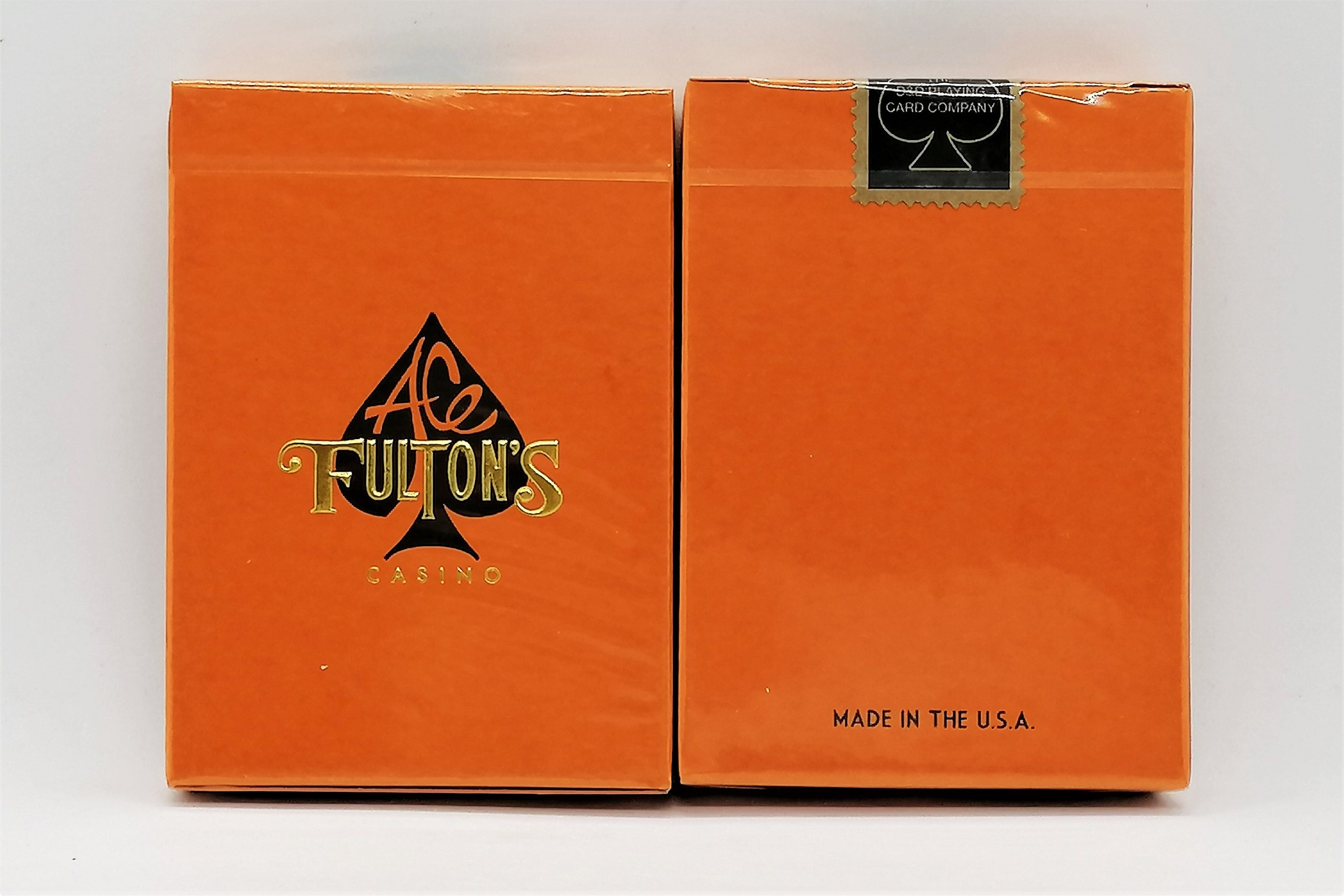 美國原裝進口 DD Ace Fulton's 橘  富爾頓 收藏 撲克牌