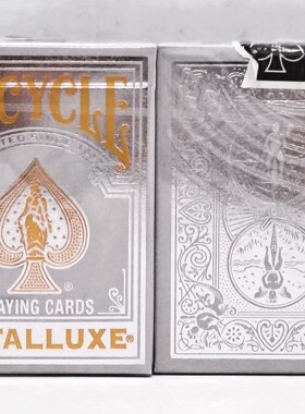 美國原裝進口 Bicycle Metalluxe Silver 2023 花切收藏 撲克牌