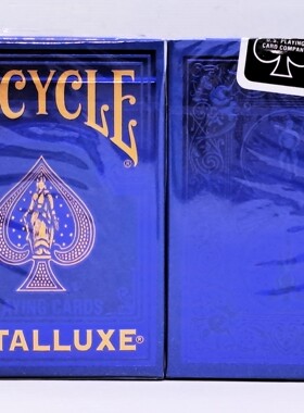 美國原裝進口 Bicycle Metalluxe Blue 2023 花切收藏 撲克牌