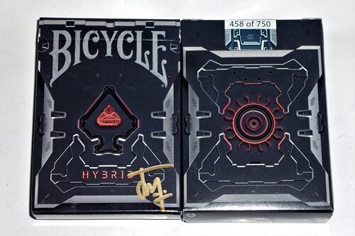 美國進口 Bicycle Hybrid Holographic Gilded 簽名版 限量撲克牌