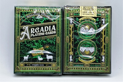 美國原裝進口 Arcadia Signature 阿卡迪亞 綠色 花切收藏 撲克牌