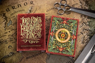 美國原裝進口 The Fellowship 紅 Standard 指環王 收藏 撲克牌