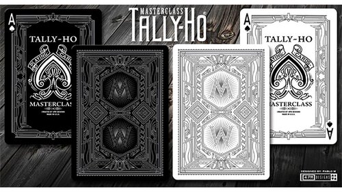 美國原裝進口 Master Class Tally Ho Black 黑色及白色 撲克牌
