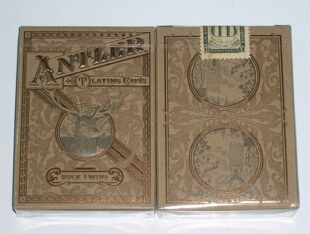 美國原裝進口 ANTLER BUCK TWINS 雄鹿 撲克牌 Tobacco Brown