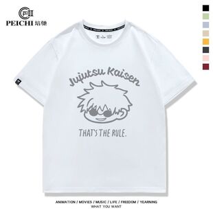 咒术回战怀玉五条悟夏油杰2025t恤短袖宽松百搭半袖青少年上衣服