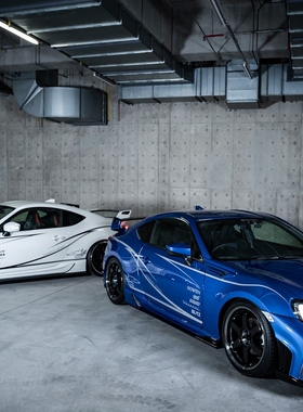 rowen 86 ZB6 /BRZ ZC6大包围 改装 狼炎保险杠 机盖 叶子板 排气