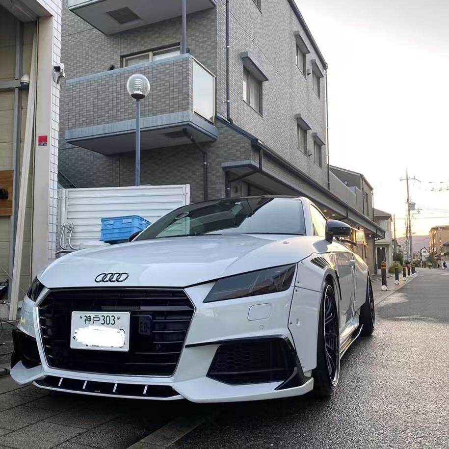 Alpil 奥迪tts TT rs 宽体大包围 改装 日版前杠 后杠 轮眉 尾翼
