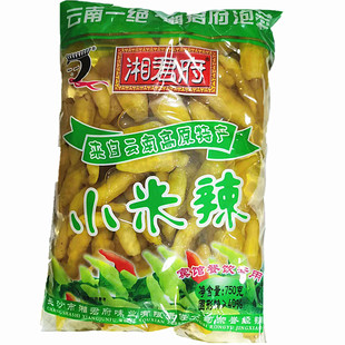 包邮湘君府小米辣2kg 泡小米辣泡椒凤爪四川泡菜泡椒野山椒750g