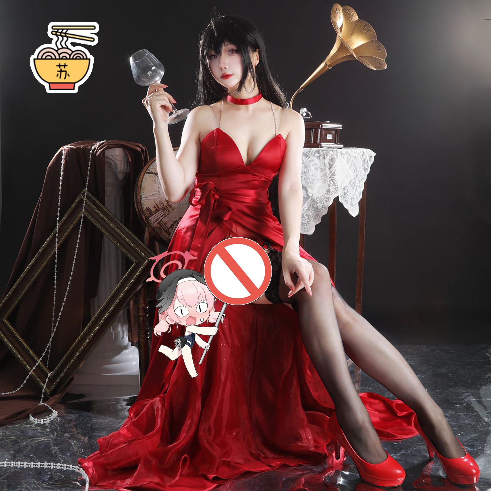 碧蓝航线大凤礼服cosplay毒苹果