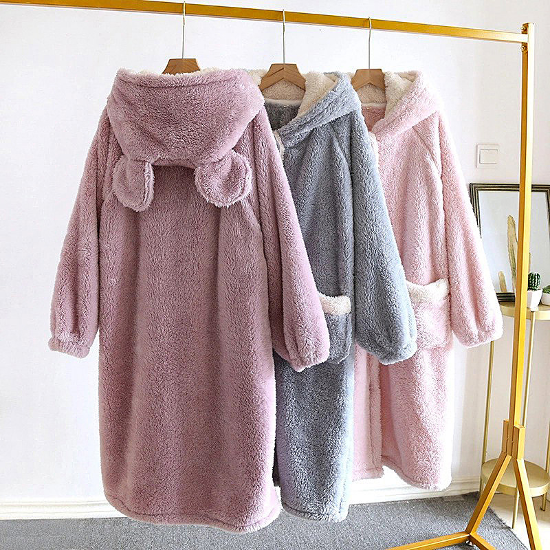 秋冬日系中长款女士法兰绒浴袍珊瑚绒家居服睡袍加厚保暖睡衣睡裙,女士内衣/男士内衣/家居服,睡袍/浴袍,淘宝优惠券,粉丝福利购,淘宝优惠卷